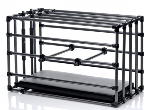 Master Series Kennel Adjustable Bondage Cage – міцна розбірна клітина для покарань - купити в Києві, Україні