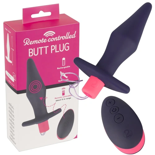 Orion Remote Control Butt Plug - Анальная пробка с вибрацией, 14х3.5 см (фиолетовый)