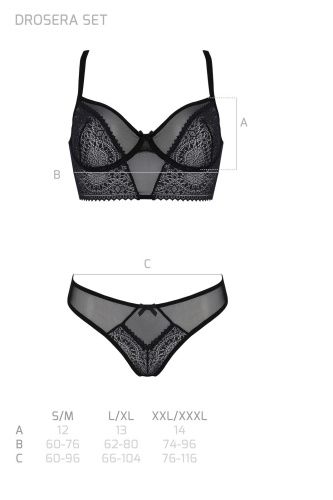 Комплект Passion DROSERA SET black, XXL/XXXL