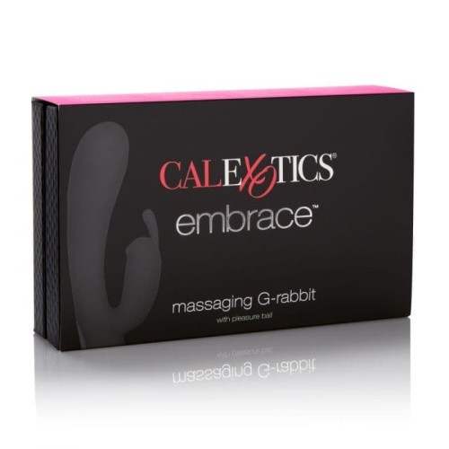 California Exotic Novelties Embrace Massaging G-Rabbit - вибратор-кролик для точки G, 13х3.3 см (розовый)