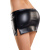 Toyfa Glossy Wetlook - Мини-юбка с имитацией кожи, M (чёрный)