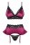 Obsessive 845-SEG-5 set - эротический комплект с кружевом и поясом для чулок, S/M (вишневый) Obsessive 845-SEG-5 set - эротический комплект с кружевом и поясом для чулок, S/M (вишневый)
