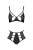 Passion TASMINA SET - Комплект белья с уникальным узором, S/M (черный) Passion TASMINA SET - Комплект белья с уникальным узором, S/M (черный)