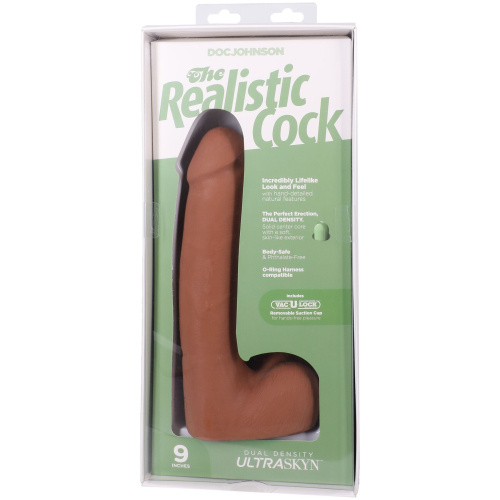 Фалоімітатор Doc Johnson The Realistic Cock ULTRASKYN 9 Inch with Balls, 22,9 см - купити в Україні | Секс шоп SEX-SHOP.ua