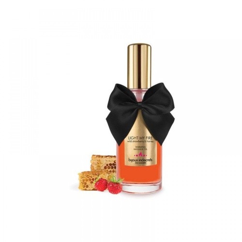 Bijoux Indiscrets Light My Fire - Wild Strawberry & Honey - Разогревающее масло