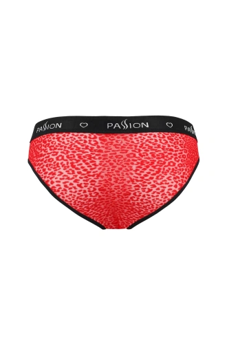 Passion - 031 SLIP MIKE red - Мужские трусы с леопардовым принтом, XXL/XXXL