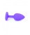Boss Jewellery Purple Silikon Plug Small Red Diamond - Анальная пробка с кристаллом, 7х2.7 см (фиолетовый с красным) Boss Jewellery Purple Silikon Plug Small Red Diamond - Анальная пробка с кристаллом, 7х2.7 см (фиолетовый с красным)