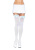 Leg Avenue Nylon Thigh Highs With Bow - чулки с бантиком (белый с голубым) Leg Avenue Nylon Thigh Highs With Bow - чулки с бантиком (белый с голубым)