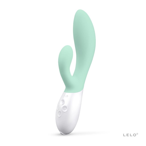 LELO Ina 3 - вибратор кролик для стимуляции клитора и точки G, 20х4.5 см (мятный)