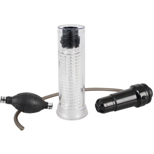 Orion Vibrating Multi Pump & Masturbator - Помпа для члена з вібрацією, 17.2х6 см - купити в Києві, Україні