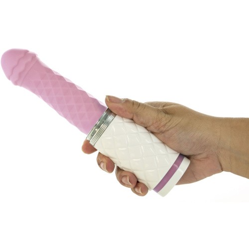 Pillow Talk Feisty Thrusting Vibrator Pink – розкішний вібратор-пульсатор з присоскою, 12.5х3.4 см. (рожевий) - купити в Києві, Україні