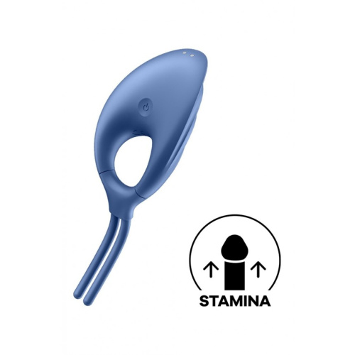 Satisfyer Swordsman - кольцо-лассо с вибрацией, 14.2 см (голубой)