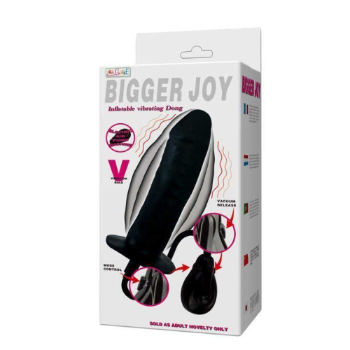 LyBaile - Inflateable Vibrating Dong - Надувной фаллоимитатор с вибрацией, 15.5х4 см