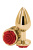 Ns Novelties Rose Buttplug M - Анальная пробка, 7,5х3,5 см, (золотистая с красным) Ns Novelties Rose Buttplug M - Анальная пробка, 7,5х3,5 см, (золотистая с красным)