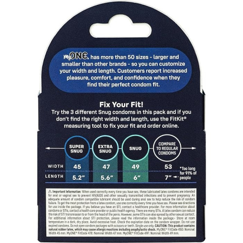 MyONE Snug Sampler, 3 шт