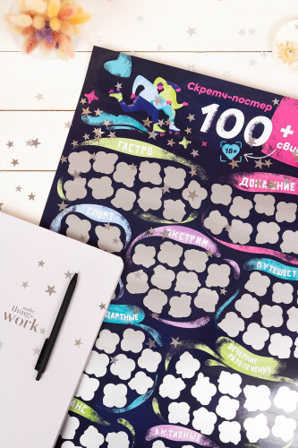 FunGamesShop - 100+1 свидание - Скретч постер