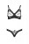Passion Celine Bikini - Комплект из экокожи: открытый бра с лентами, стринги со шнуровкой, 6XL/7XL (чёрный) Passion Celine Bikini - Комплект из экокожи: открытый бра с лентами, стринги со шнуровкой, 6XL/7XL (чёрный)