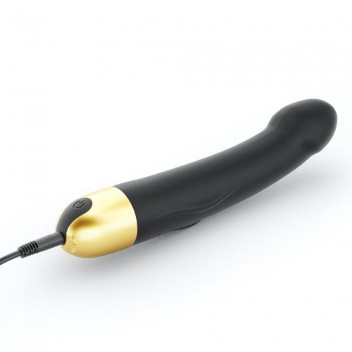 Dorcel Real Vibration M Gold 2.0 перезаряжаемый вибратор для точки G, 22х3.7 см (чёрный)