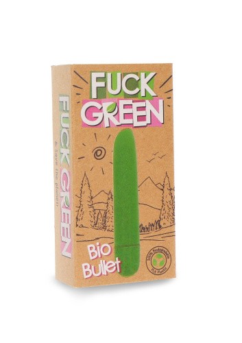 Fuck Green Bio Bullet - Вибропуля, 9,5 см (зеленый)