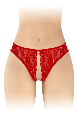 Трусики с открытым доступом Fashion Secret Victoria, S-L красные