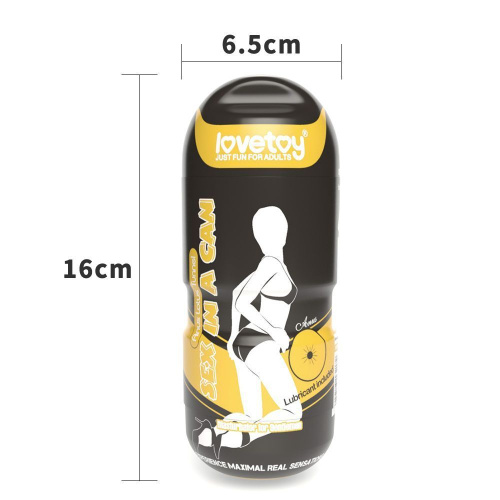 LoveToy Sex In A Can Anus Stamina Tunnel - мастурбатор анус для тренировки выносливости, 16х6.5 см (телесный)