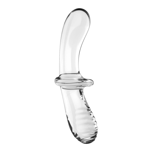 Двухсторонний фаллоимитатор Satisfyer Double Crystal, 19,5 см