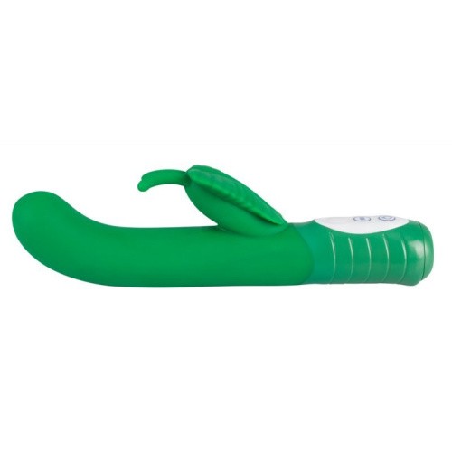 Champion Butterfly Vibrator Green - вибратор кролик с 7 режимами, 23х3 см