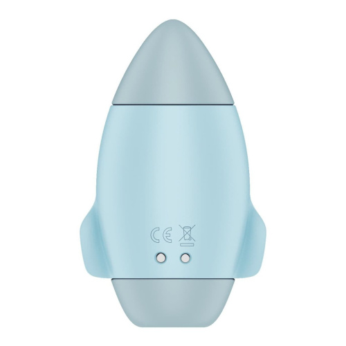 Satisfyer Mission Control - Вакуумный стимулятор, 10 см (голубой)