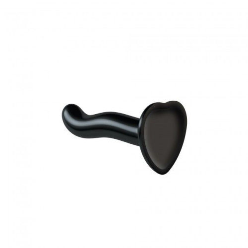 Strap-On-Me P&G-Spot Dildo, S - Насадка для страпона, 16.4х3 см, (черная)