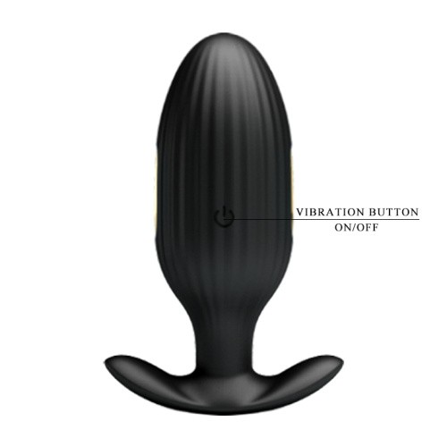 Pretty Love Jefferson Electric Shock Stimulator смарт анальная пробка с вибрацией и электростимуляцией, 9.2х3.4 см