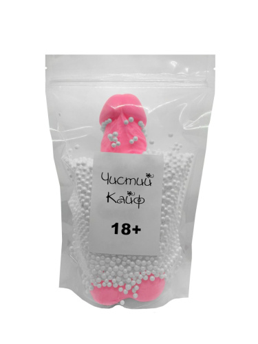 Чистый Кайф Pink size XL, - Крафтовое мыло-член с присоской, 21,5х5,1 см (розовый)