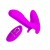 Pretty Love Remote Control Massager Purple - Вибратор, 10х2,2 см (фиолетовый)