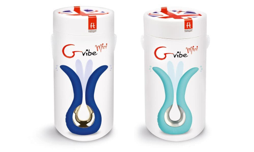 Gvibe Mini - Инновационный маленький вибратор, 10.5х2 см (синий)