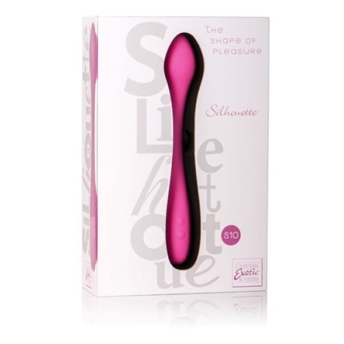 Интимный вибромассажер Silhouette S10, 16,5х3,25 см (красный)