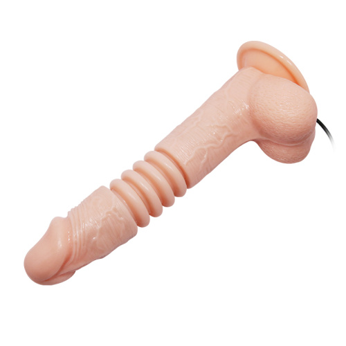 Thunder Up Suction Base Vibrating Dildo Flesh - Реалістичний вібратор, 22 см (тілесний) - купити в Києві, Україні