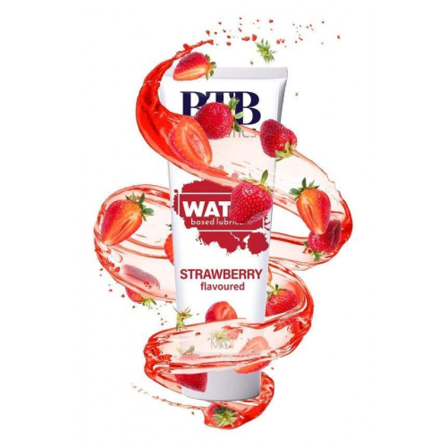 BTB Flavored Strawberry - Смазка на водной основе с ароматом клубники, 100 мл