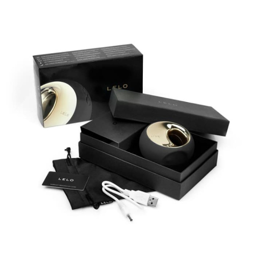 Lelo Ora Black - клиторальный вибратор, имитирующий оральные ласки, 8х8 см (черный)