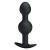 Pretty Love silicone Anal balls Black - Анальна пробка зі зміщеннями центрів ваги, 10,4х2.2-2.6 см (чорний) - купити в Києві, Україні
