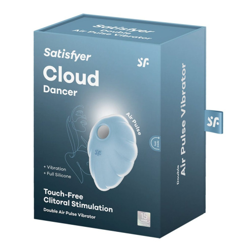 Satisfyer Cloud Dancer - Вакуумный стимулятор, 9 см (голубой)