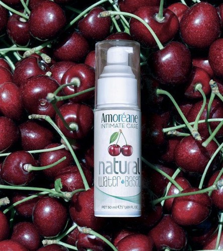 Amoreane Cherry - лубрикант на водной основе с экстрактом фитопланктона, 50 мл