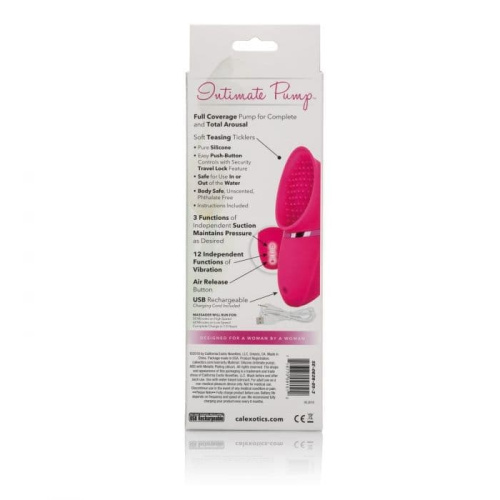 CalExotics Full Coverage Pump - Помпа для клитора с вибрацией, 7.5х4.5 см