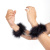 Наручники с перьями Secret Play Black Marabou Handcuffs