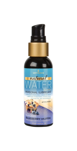 Смазка на водной основе Sensuva Natural Water-Based Blueberry Muffin, 57 мл (черничный маффин)