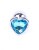 Boss Jewellery Silver Heart PLUG Light Blue - Анальная пробка с кристаллом, 7х2.7 см (голубой) Boss Jewellery Silver Heart PLUG Light Blue - Анальная пробка с кристаллом, 7х2.7 см (голубой)