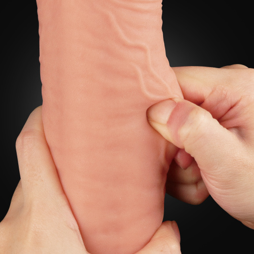 12" Dual Layer Platinum Silicone Cock - Фаллоимитатор, 30,5 см (телесный)