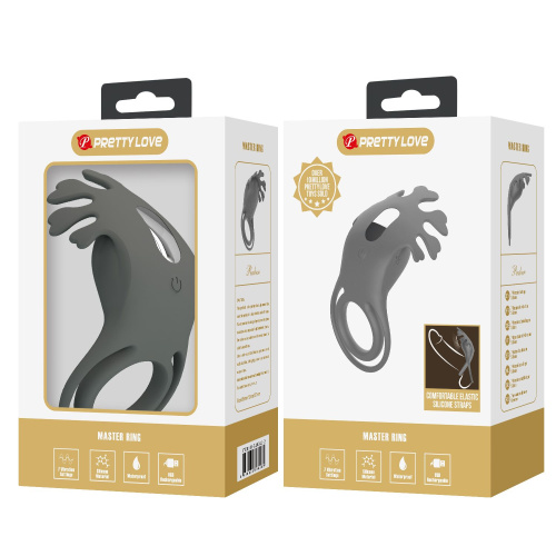 Эрекционное кольцо с вибрацией  Pretty Love Master Ring
