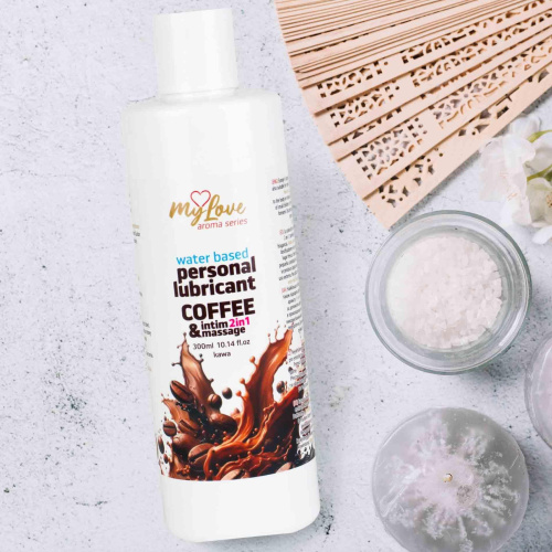 2в1 лубрикант и массажный гель - MyLove Aroma Series Intim&Massage Coffee, 300 мл
