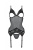 Passion - Christa Corset - Корсет с подвязками, ажурным лифом и стрингами, S/M (чёрный) Passion - Christa Corset - Корсет с подвязками, ажурным лифом и стрингами, S/M (чёрный)