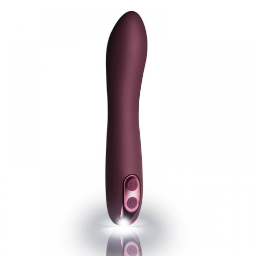 Rocks Off Giamo Burgundy - Вибратор для точки G, 19х3.5 см (ежевичный)