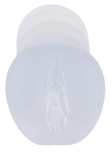 Masturbator with inner cock ring - Мастурбатор-вагина (прозрачный)